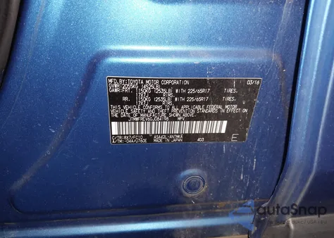 2016 Toyota Rav4 Xle from USA, damaged, VIN JTMWFREV6GJ084198